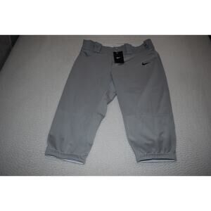 Nike Softball Pants Womens Size Large Workout Dri-Fit Performance Gray NEW